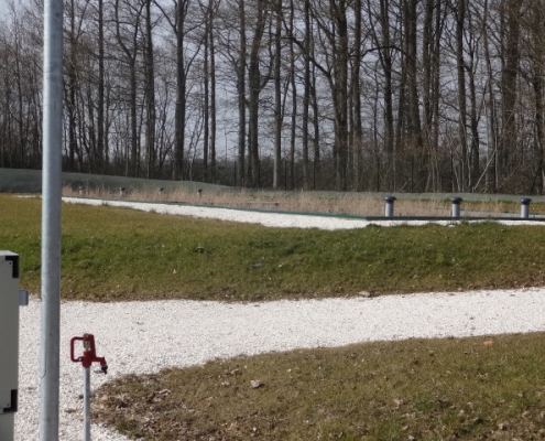 Station épuration filtres plantés dans la commune de VILLENEUVE-LES-BORDES