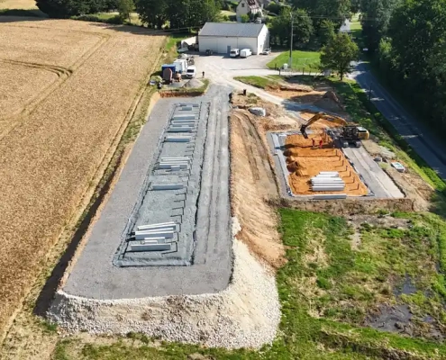 ERSE - Station épuration de type naturelle sur la commune de La Madeleine-Bouvet